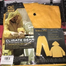 CUSTOM LEATHERCRAFT 3-Piece PVC Rain Suit, #R106M (MEDIUM SZ) 👀 GR8 BUY.