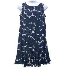 Talbots Womans Midi Dress Size 14WP Fairy Feminine Romantic Drop Wasit Flowy