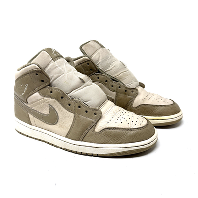 NIKE MENS SIZE 10 AIR JORDAN 1 MID LEGEND BROWN HF4830-203 Nike Air Jordan 1 Mid Legend Light Brown HF4830-203 Mens GS  main image 2