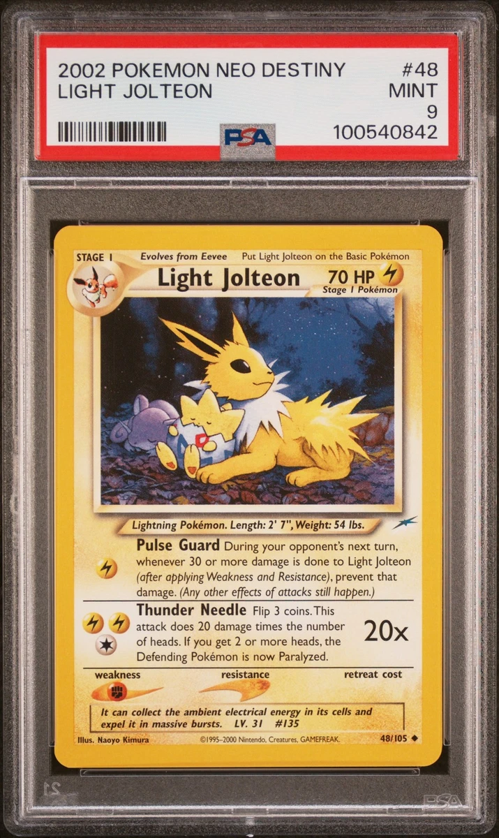Light Jolteon 48/105 Neo Destiny for sale | eBay