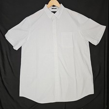 Banana Republic Button Down Shirt Short Sleeve Men's Sz XL Tall Slim Fit Preppy