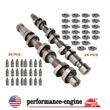 for 2005-2012 Dodge Jeep Ram 3.7L SOHC 2x Camshaft 24x Lifters & Rocker Arms Kit