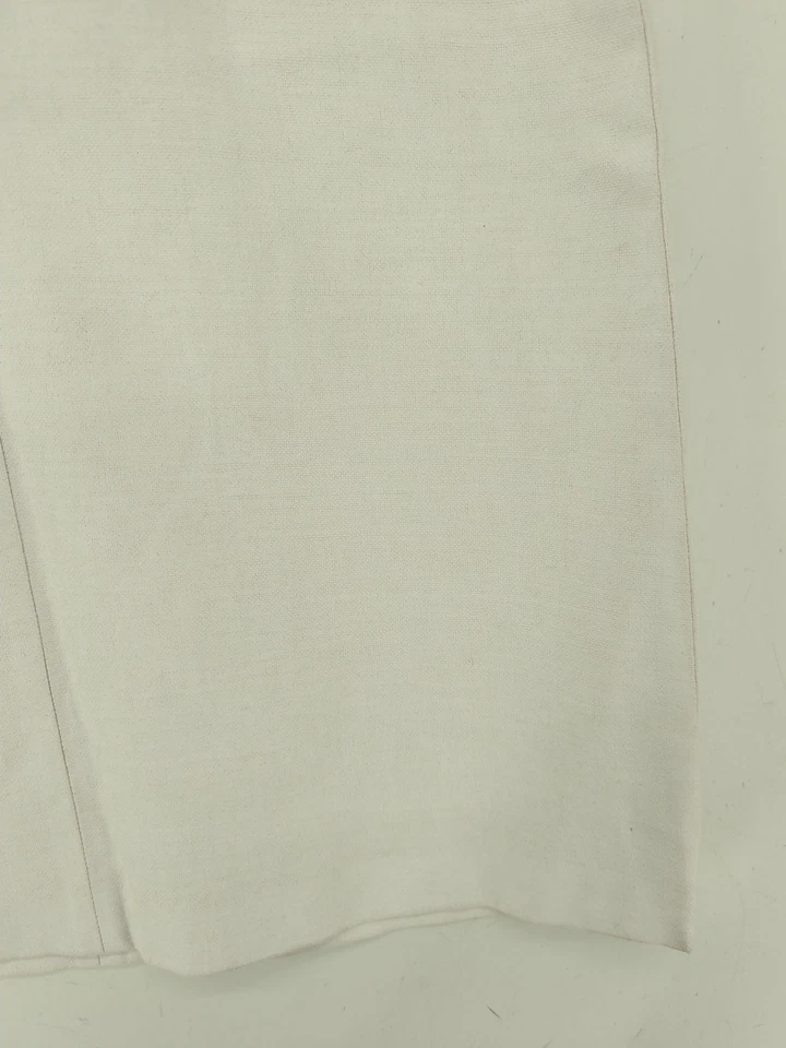 A.P.C. Mujer Falda Midi UK 8 Blanco Algodón con Lino Midi Recta y Lápiz Foto 4 de 4