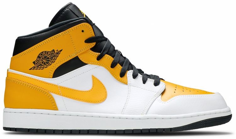 靴 Nike Air Jordan 1University Gold Nike Air Jordan 1 Mid SE Lakers University Gold Purple Men's