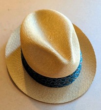 VINTAGE Resistol Self Conforming Straw Fedora Hat Mens Sz S