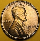 1938 lincoln cent Uncirculated