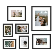 7 Pack Picture Frames Collage Wall Decor, Gallery Wall Frame Set for Wall or ...