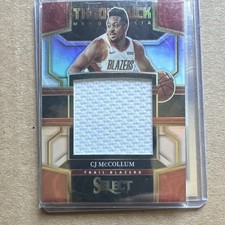 Panini 2022-23 Select Throwback Memorabilia Prizm CJ McCollum #TM-CJ Trail Blaz…