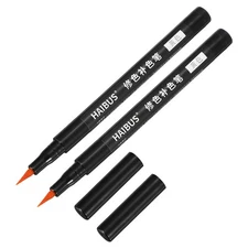 5.71 Inches Fabric Marker Pen, 2 Pcs Fabric Brush Point Marker Yellow