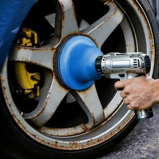 Wheel Hub Cleaner Resurfacing Kit, Wheel Hub Cleaning Tools, with Drill Adapter