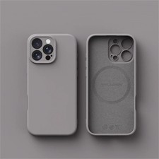 Image of Luxury Liquid Silicone MagSafe Case for iPhone 12-17 Series Wireless Charging