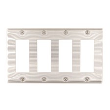 UNIVERSAL-DOUGLAS WN-7612-871 STAINLESS STEEL PLATE, 4-GANG, 12-DEVICE