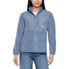 Eddie Bauer Women's Jacket Large Mixed Media Fleece Blue New In Sealed Package