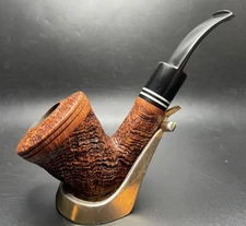 Mario Grandi Calabash! Excellent Sandblasted Unsmoked Italian Estate Pipe