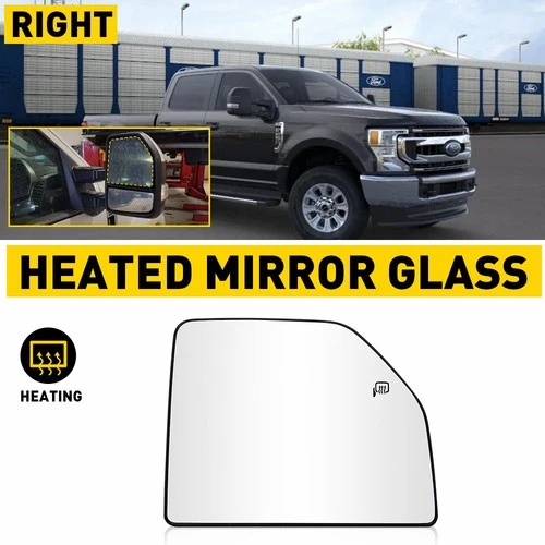 Mirror Glass Heated Upper Right Passenger Side Assembly For 2015-2020 FORD F150
