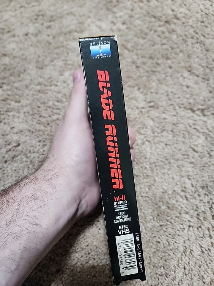 Blade Runner VHS Tape 1987 Nelson Release Sci Fi Classic Harrison Ford - Works - Image 4 of 4