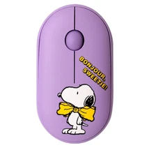 ROYCHE Peanuts Snoopy Multi-Pairing Tri-Mode Wireless Silent Mouse  Violet