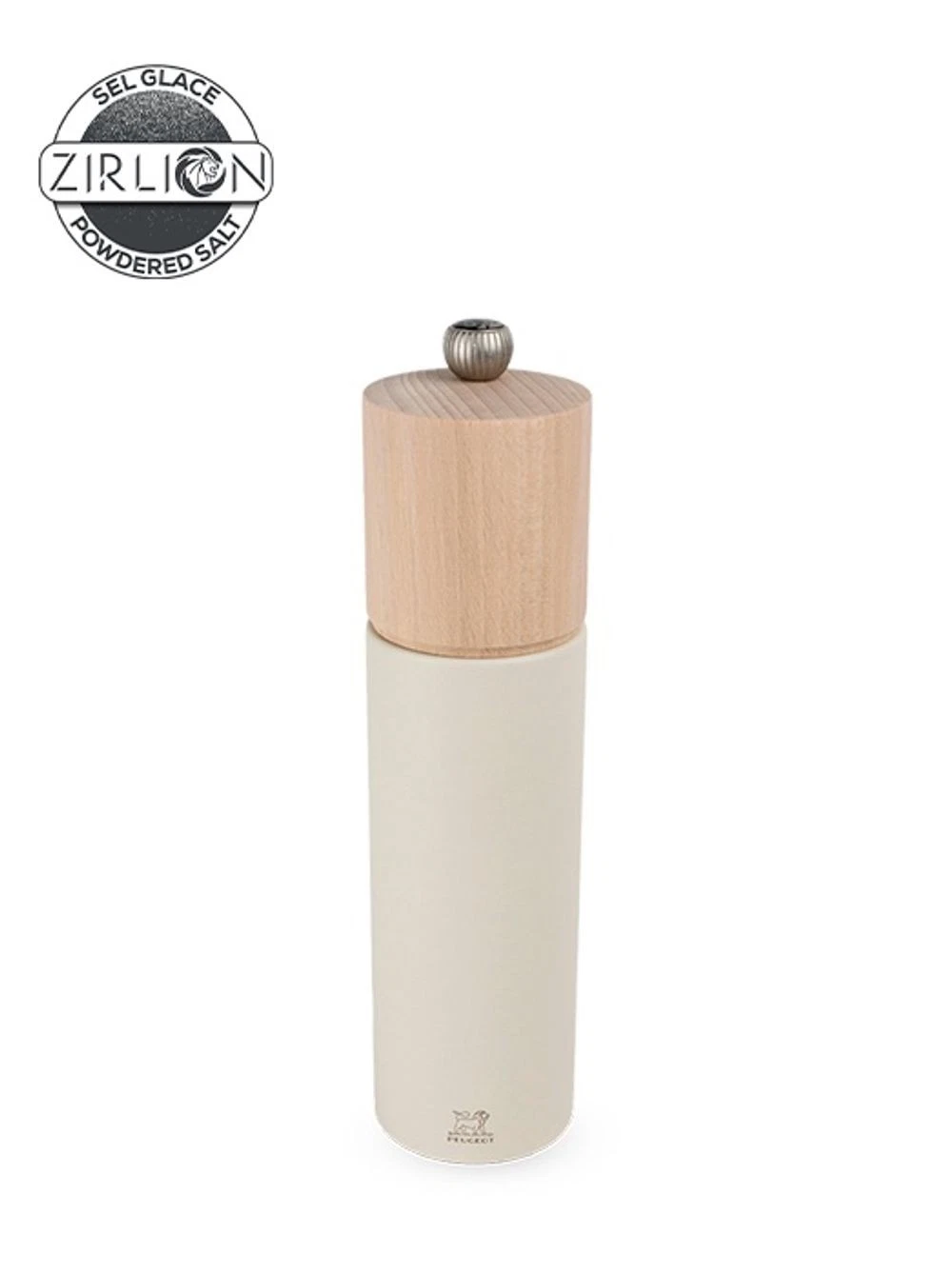 Peugeot Boreal Manual Salt Mill in Wood (Feather White) - 21cm