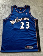 VTG Michael Jordan Nike Authentic Washington Wizards Jersey Sz 52/2XL Blue