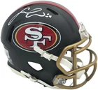 Fred Warner Signed San Francisco 49ers Black Rivalries Speed Mini Helmet Beckett