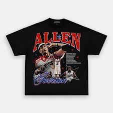 Allen Iverson Answer Bold Gesture Basketball Graphic Design Tee Sports Top