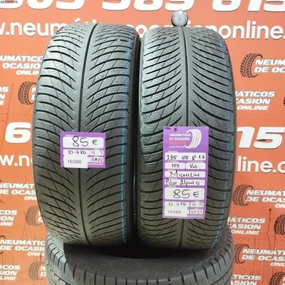 2x Michelin Pilot Alpin 5 235/55 R17 103V XL M+S Hiver - Photo 1/4