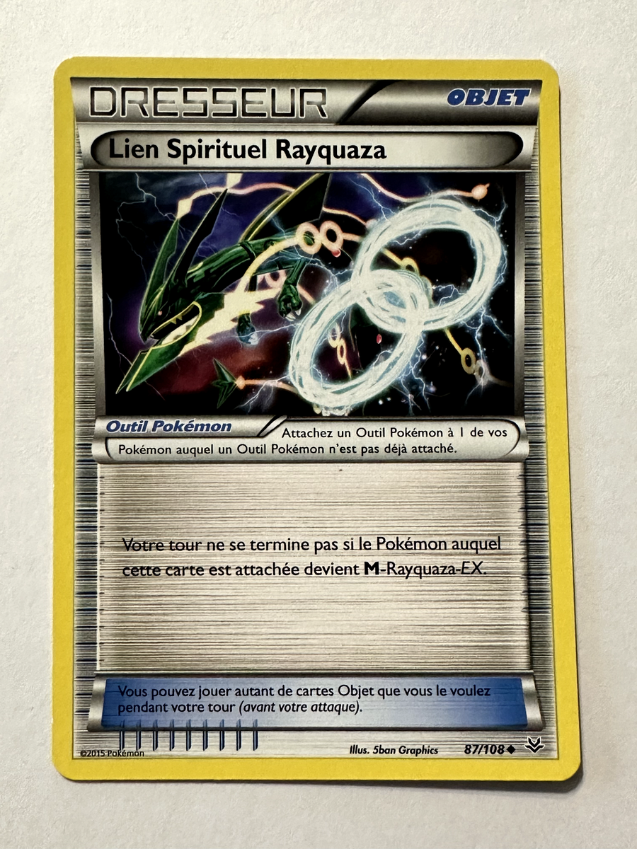 Pokemon Card - JCC - Rayquaza Spiritual Link - 87/108 - French | eBay