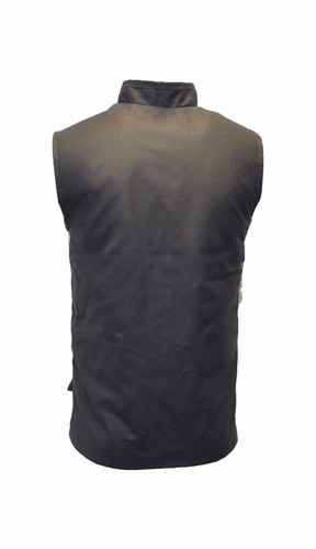 Wax Bodywarmer Waistcoat Gilet Waxed Countrywear Hunting S-5XL Olive Brown Navy - Picture 20 of 20