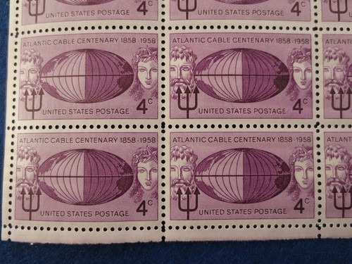 Doc Scott #1112 Atlantic Cable 4 ¢ Sheet of 50 MNH XF - Bild 1 von 3