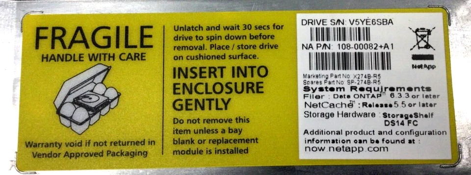 LOT 3 147GB NETAPP HITACHI 17R6348 108-00082+A1 HUS103014FLF210 10K HDD W/CADDY - Image 2 of 4