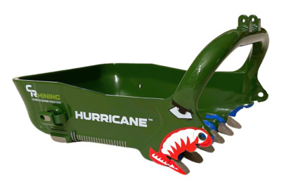 CR Mining 8750 Dragline Bucket Green Hurricane - Weiss Bros 1:50 Scale Model New