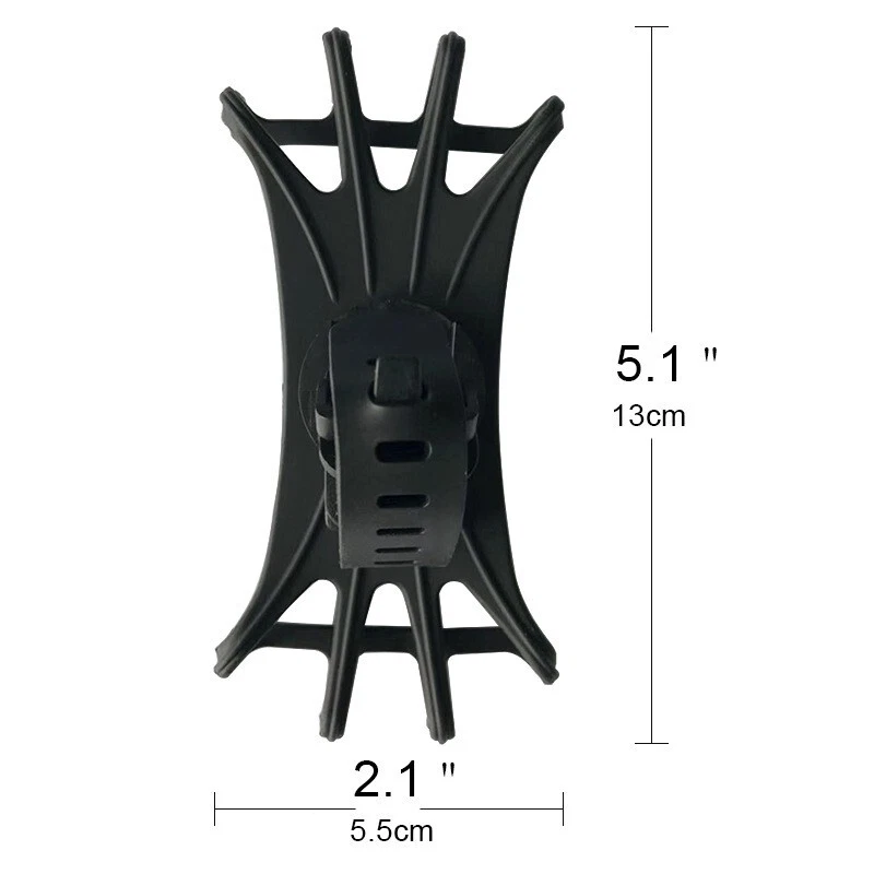 Soporte de montaje de silicona para manillar de bicicleta MTB para teléfono celular GPS Foto 3 de 4