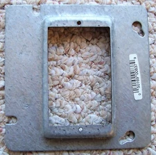 Raco Square Steel Electrical Box Cover 4" - 1/2" Raised 3.5 Cu. In.