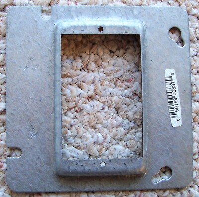 Raco Square Steel Electrical Box Cover 4'' - 1/2'' Raised 3.5 Cu. In.