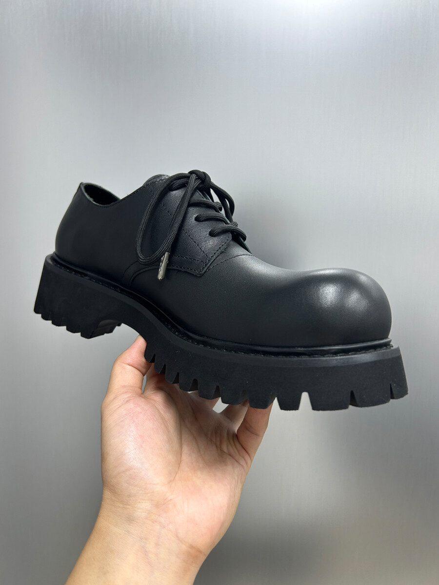 Men's Platform Big Scalp Lace-up Breathable Fashion Derby