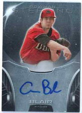 2013 Bowman Sterling Baseball Aaron Blair Prospect Autograph Braves