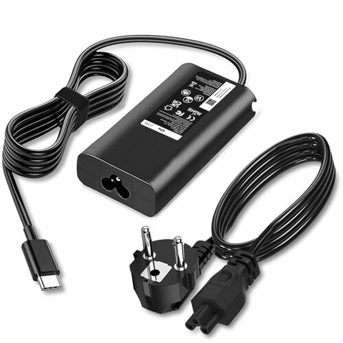 Caricabatterie USB C 65W per Dell Latitude 5520 5420 5290 5285 5480 5400 (D9m)