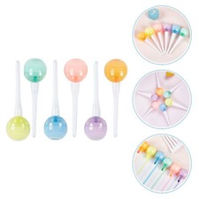 6Pcs Lollipop Highlighter Pens Marking Pens Fluorescent Pens Marking Highlighter