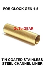 TiN Coated Stainless Steel Channel Liner For GLOCK Gen 1 2 3 4 5