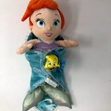 Disney Parks Babies Plush Little Mermaid Ariel Blanket Lovey Baby Doll