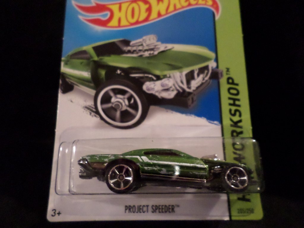 HW HOT WHEELS 2014 HW WORKSHOP #205/250 PROJECT SPEEDER HOTWHEELS GREEN VHTF