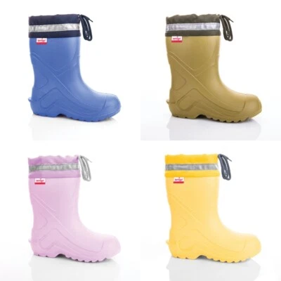 LEMIGO Camp federleichte Eva Gummistiefel mit Stulpe Kinder Junge