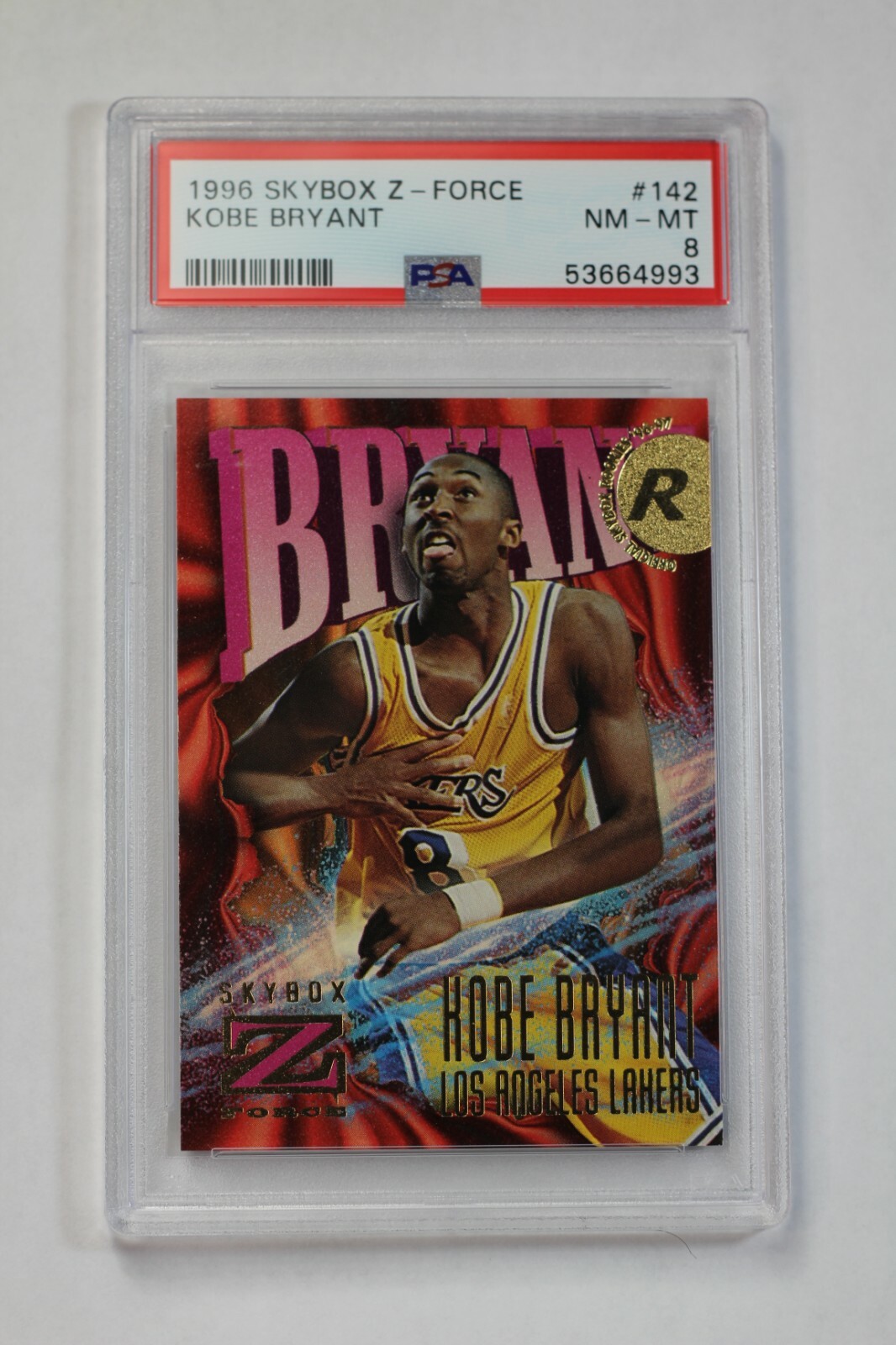 1996-97 Skybox Z-Force KOBE BRYANT #142 RC Graded PSA 8 NM-MT