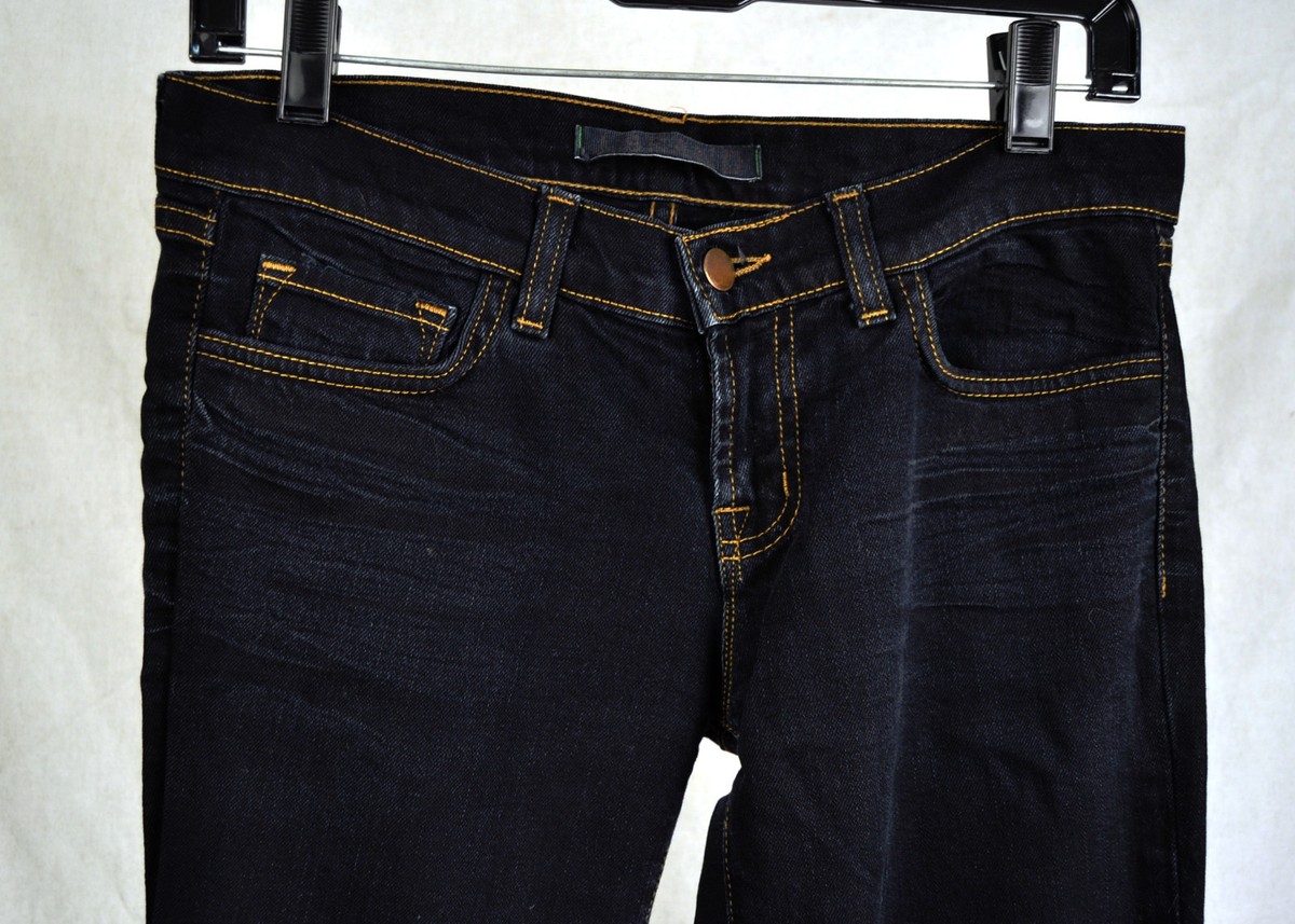J Brand 914 Black Cigarette Straight Leg Jeans 26 USA Womens