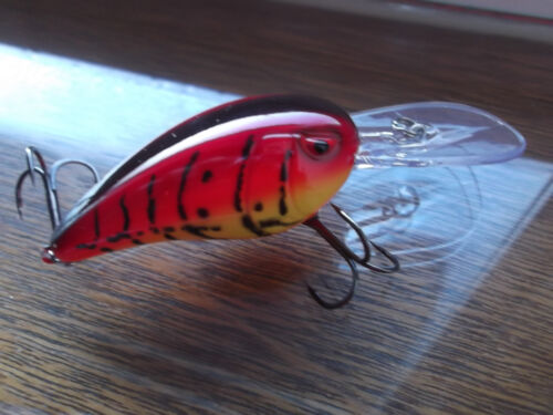 Custom Painted Spro Mike McClelland Rock Crawler 55 Nesty Red Craw - Bild 2 von 8