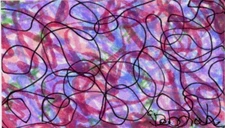 LOVE ENTWINED Abstract Expressionism Colorist Mixed-Media Watercolor Painting