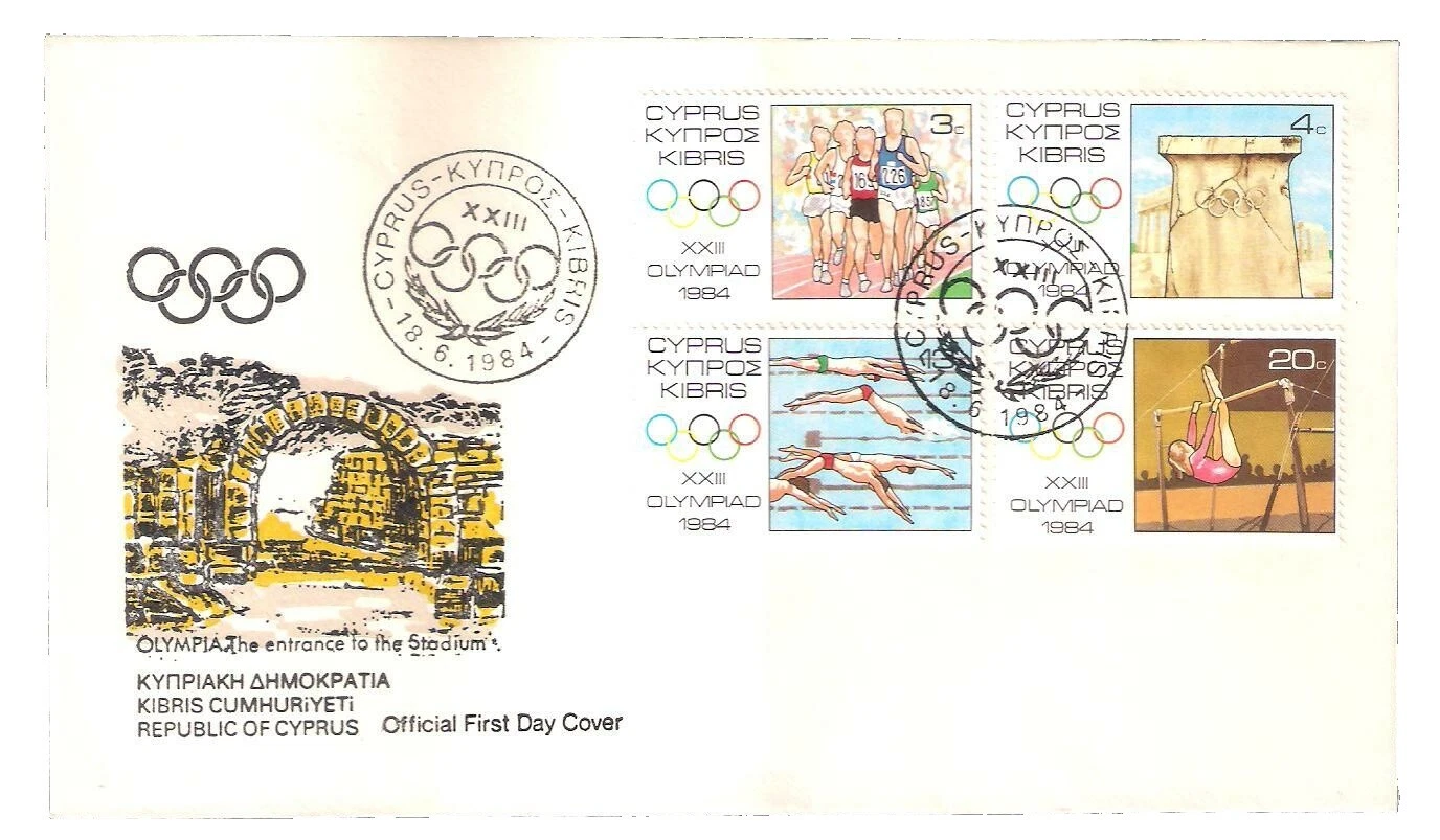 Estampillas chipriota natación (1960-presente)