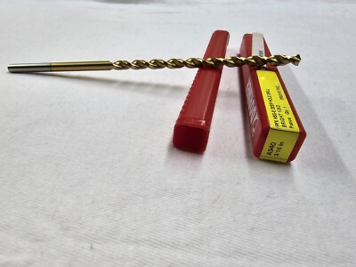 DORMER PFX HSS-E DEEP HOLE DRILL BRIGHT 10XD 3/16'' FREE SHIPPING