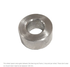 Pursuit Roller Ski Wheel Spacer 5.85 mm. Set of 8 pieces