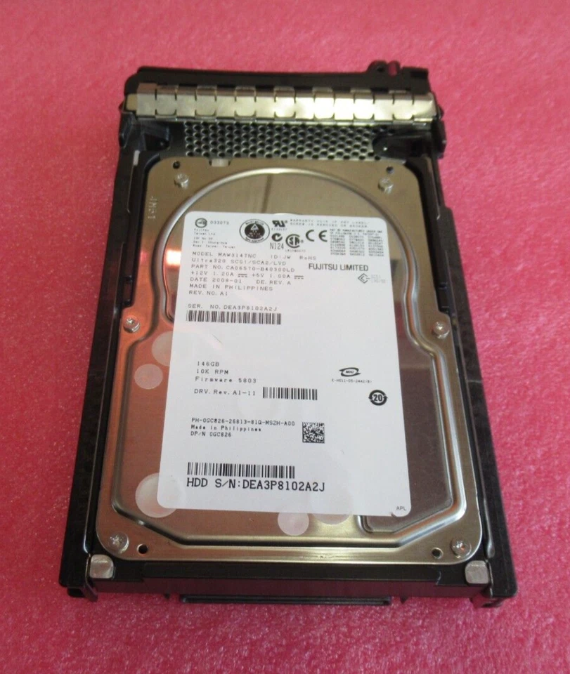 Fujitsu MAW3147NC Enterprise 147GB 10000RPM U320 SCSI 80P 8MB 3.5" Internal HDD - Image 4 of 4